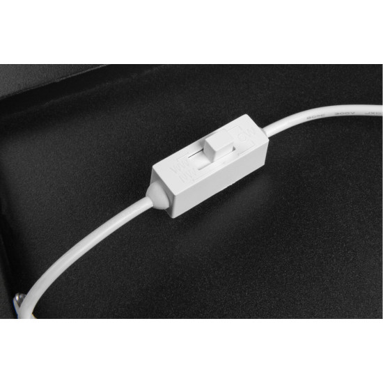 ARTE SVETILKA, LED, 38W, 3800lm, CCT, AC180-250V, 595x595mm, ČRNO