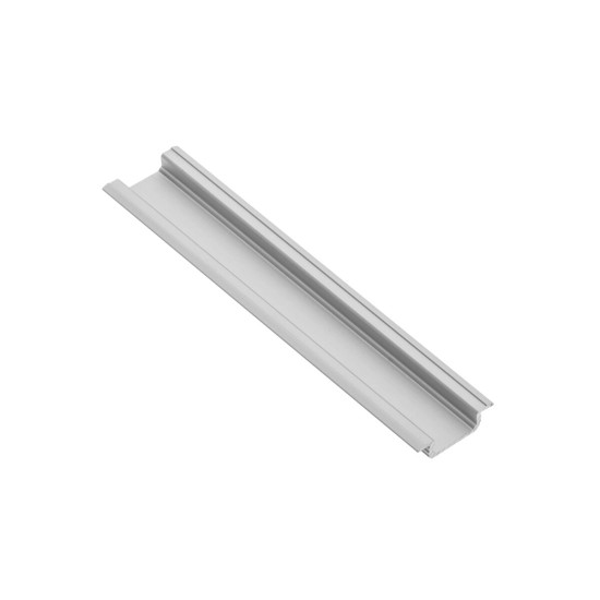 LED aluminijski profil s GLAX srebrnom prirubnicom 2 m (mortise)