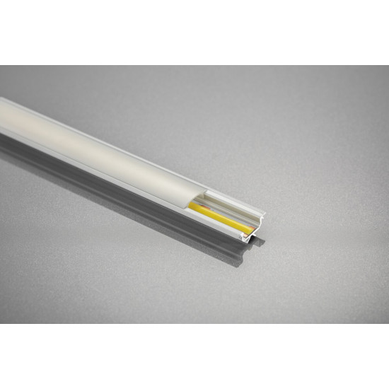 LED kutni aluminijski profil GLAX srebro 2 m