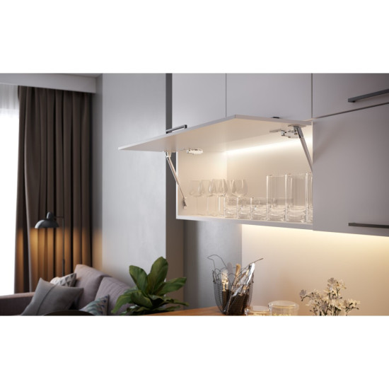 LED kutni aluminijski profil GLAX srebro 2 m