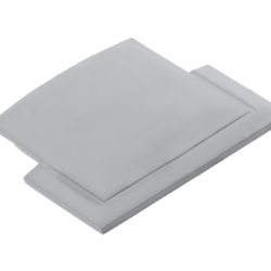 GLAX LED profilna kapa srebrna (10 kom.