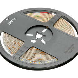 LED TRAK 3528, DC12V, 300LED/5m, 4.8 W/m, 280 lm/m, 4000K, IP65, KOLUT 5 m