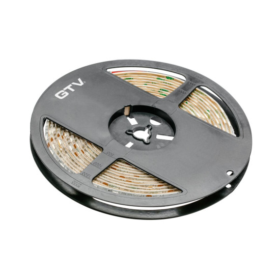 Flash traka 5050, 300 LED hladno bijela, 72W, bez gela 10 mm, Valjak 5m, 12V