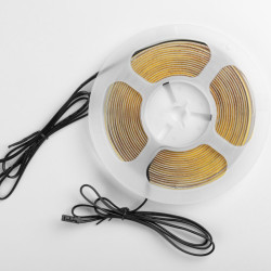 LED traka COB 24V, 320LED/m, 8mm, 10W/m, bez gela, toplo bijela, 2x1m mini amp kabel