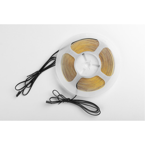 LED traka COB 24V, 320LED/m, 8mm, 10W/m, bez gela, toplo bijela, 2x1m mini amp kabel