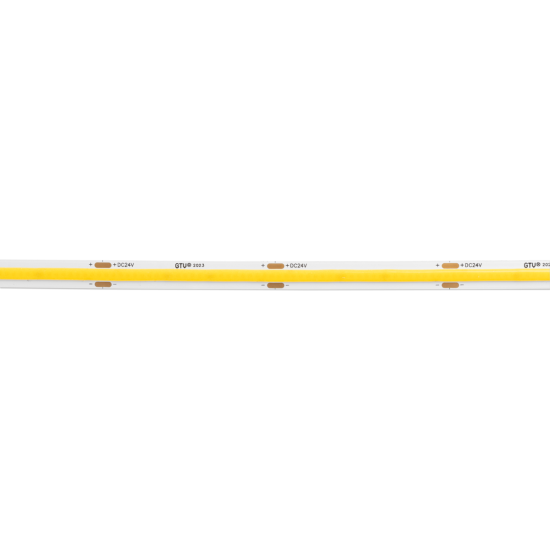 LED traka COB 24V, 320LED/m, 8mm, 10W/m, bez gela, toplo bijela, 2x1m mini amp kabel
