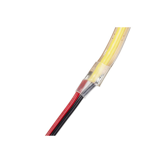 COB LED TRAK 24V PROSTO REZANJE, 528LEDs/m,8mm, 10W/m, BREZ GELA, NEVTRALNO BELA, 2x1m KABEL Z MINI KONEKTORJEM
