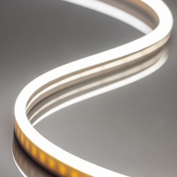 LED NEON fleks 12V, 2835, neutralna bijela, vodootporna, 6mm, 5m, završne kape, kopče