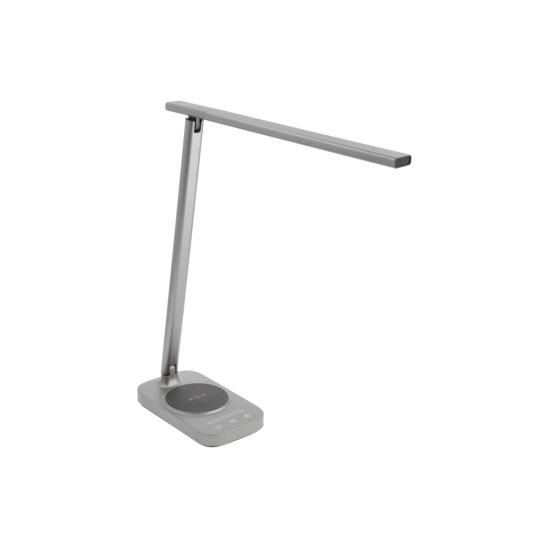 NAMIZNA SVETILKA BRESSI II, LED, 8W, 400lm, 3-CCT, AC220-240V, IP20,BERZŽIČNI POLNILEC, USB, SIV