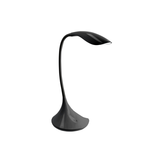 Stolna lampa HALLEY II, LED, 8W, 400lm, 4000K, AC220-240V, IP20, 3 stupnja zatamnjenja, crna
