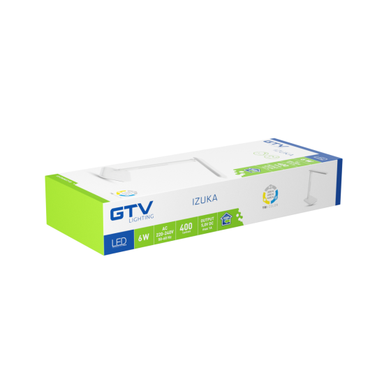 LED NAMIZNA SVETILKA IZUKA, 6 W, 400 lm, CCT, INDUKTIVNI POLNILNIK, BELA