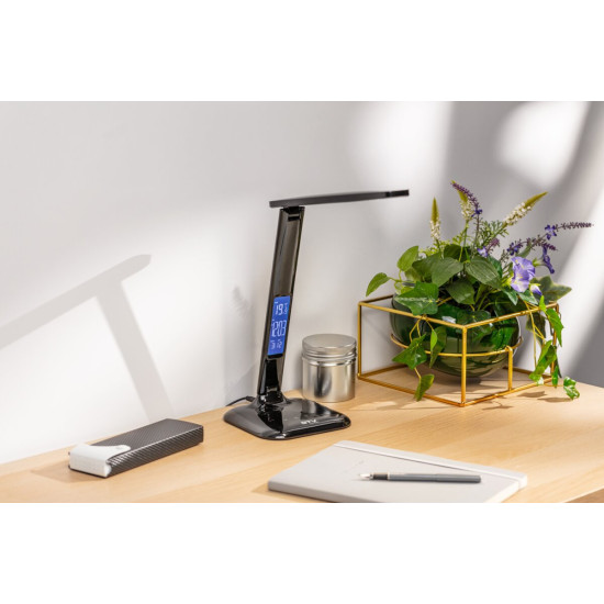 LINEAR II stolno svjetlo, LED, 7W, 420lm, 3-CCT, AC220-240V, IP20, 5 stupnjeva prigušenja, crna