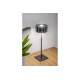 LED stolna svjetiljka AZELIA, 2,5W, 200lm, DC 5V, 1A.4000 K, baterija 4000 mAh, zatamnjiva, crna