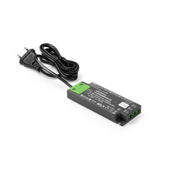 LED NAPAJANJE SLIM EASY CLICK 24V, 9W, ulaz 220-240VAC, IP20, dimenzije 103x41x12 mm s mini pojačalom i kabelom