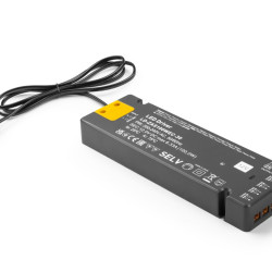 LED NAPAJALNIK TANEK EASY CLICK 12V,100W, input 220-240VAC, IP20, dim.190x62x21 mm Z MINI KONEKTORJEM IN KABEL