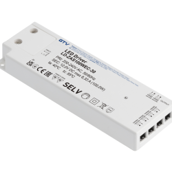LED NAPAJALNIK TANEK EASY CLICK 12V,100W, input 220-240VAC, IP20, dim.190x62x21 mm Z MINI KONEKTORJEM IN KABEL