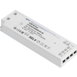 LED NAPAJALNIK TANEK EASY CLICK 24V,100W,input 220-240VAC,IP20,dim.190x62x21 mm Z MINI KONEKTORJEM IN KABEL