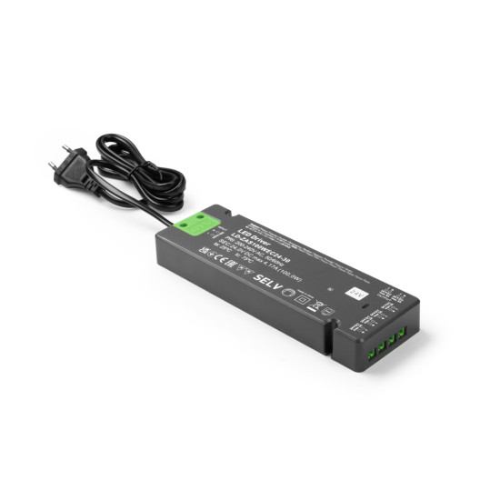 LED NAPAJALNIK TANEK EASY CLICK 24V,100W,input 220-240VAC,IP20,dim.190x62x21 mm Z MINI KONEKTORJEM IN KABEL