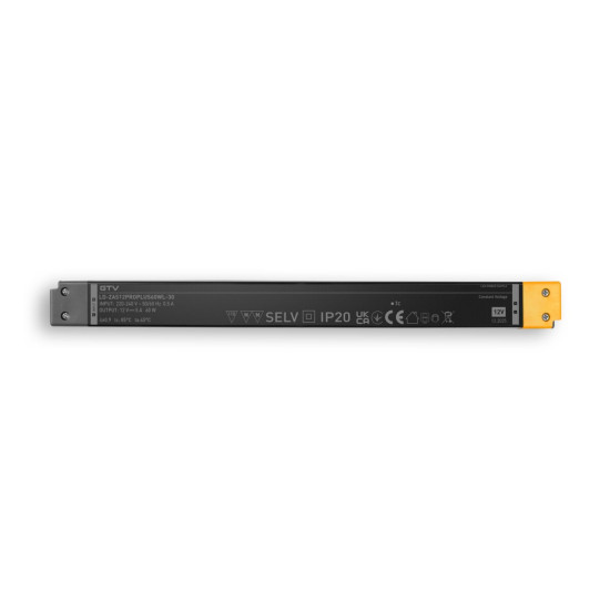 LED napajanje PRO+ LONG 12V, 60W, ulaz 220-240VAC, IP20, veličina 305x30x17 mm