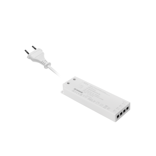 LED NAPAJANJE SLIM EASY CLICK 24V, 15W, ulaz 220-240VAC, IP20, dimenzije 129x42x16 mm s mini pojačalom i kabelom