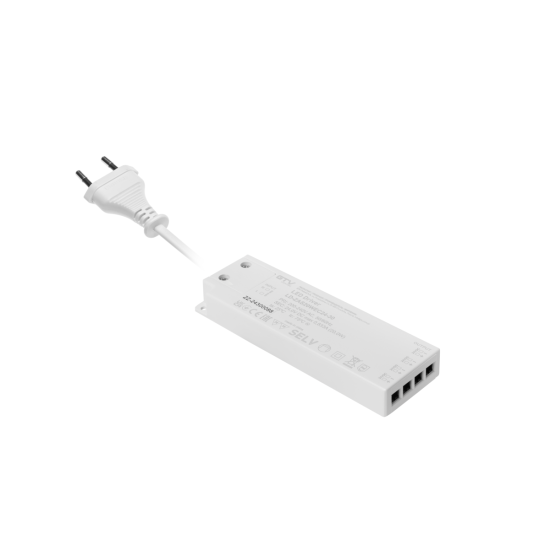 LED NAPAJANJE SLIM EASY CLICK 24V, 20W ,ulaz 220-240VAC, IP20, dimenzije 129x42x16 mm s mini pojačalom i kabelom