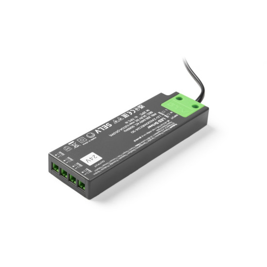 LED NAPAJANJE SLIM EASY CLICK 24V, 20W ,ulaz 220-240VAC, IP20, dimenzije 129x42x16 mm s mini pojačalom i kabelom