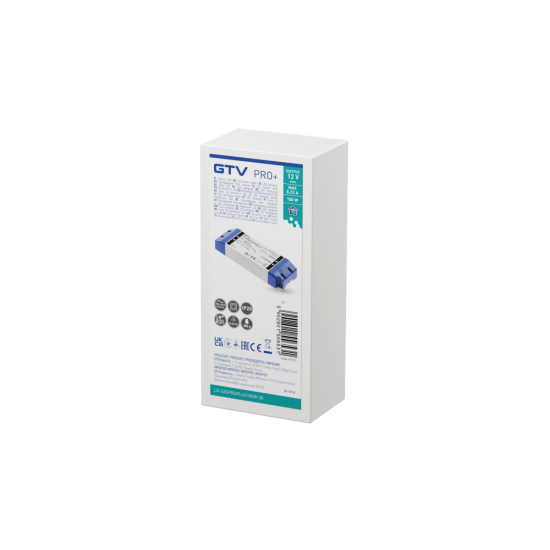 LED napajanje PRO+ 12V, 100W, ulaz 220-240VAC, IP20, dim.180x66x32 mm