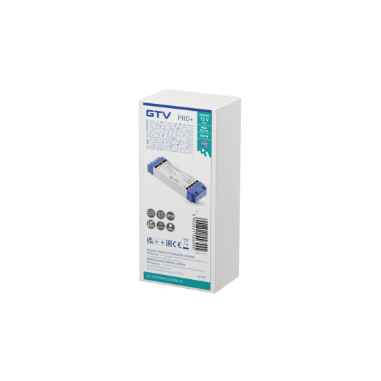 LED napajanje PRO+ 12V, 150W, ulaz 220-240VAC, IP20, dim.205x71x35 mm