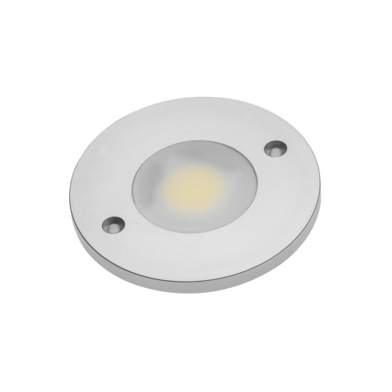 LED svjetiljka COB Jovita okrugla, 3W, 12V DC, 1x COB, toplo bijela, 150cm kabel s miniAMP (2 vijka)