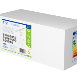 LED SVETILKA RADIUS, AC220-240V, 5 W, 2700K, IP44, KROM