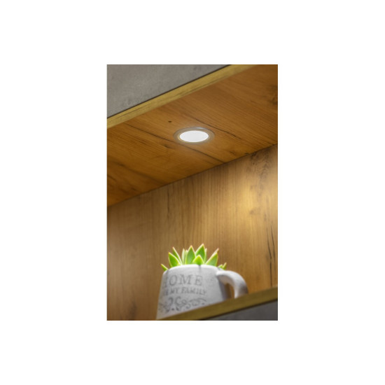 Srebrna uvučena LED svjetiljka s vasco udaljenosti, 12V DC, 1.7W, 24 SMD3528, toplo bijela, 200cm