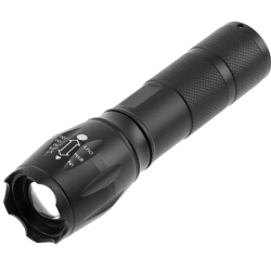 LED ROČNA SVETILKA NA 3xAAA BATERIJE Z SOS FUNKCIJSKA IN ZOOMOM, 5 W, 300 lm, 6400K, 200 m, IP44