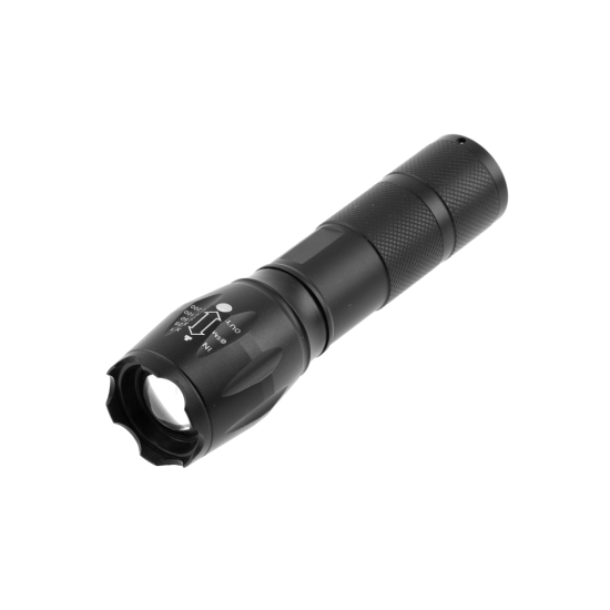 LED ROČNA SVETILKA NA 3xAAA BATERIJE Z SOS FUNKCIJSKA IN ZOOMOM, 5 W, 300 lm, 6400K, 200 m, IP44