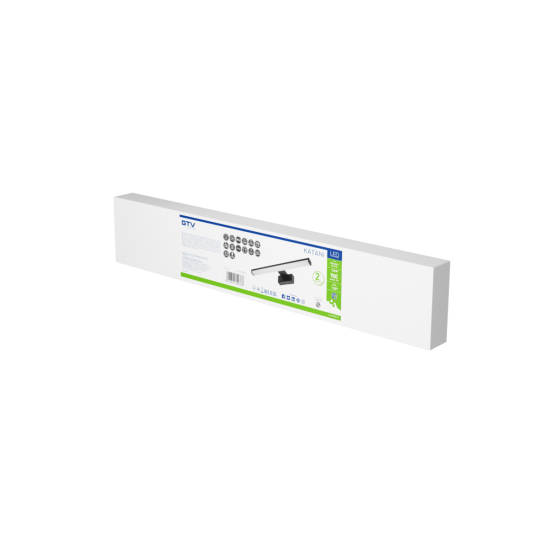 Led svjetiljka Catania 600mm,12W, AC220-240V,50/60Hz, 4000K, IP44, RA >80, 960lm,Crno