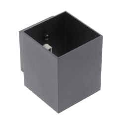 ZIDNA LUČ CAMPIONE II, G9, IP20, max. 40 W, IP20, KVADRATEN, ČRNA