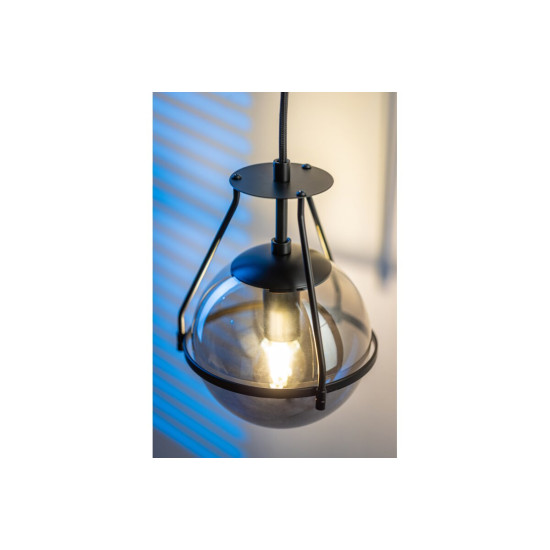 ZIDNA LUČ DROP 4, 7325, AC220-240V, 50/60Hz, 1*E27, max.40W, ČRNA