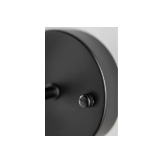 ZIDNA LUČ DROP 4, 7325, AC220-240V, 50/60Hz, 1*E27, max.40W, ČRNA