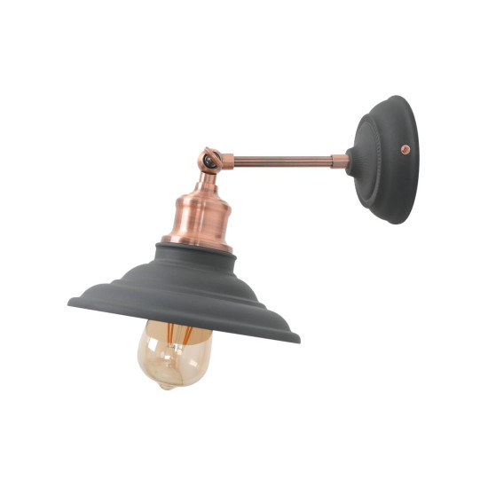 Zidna svjetiljka  LORET,7727,AC220-240V,50/60Hz,1*E27, max.40W, IP20, śr.20 cm,pojedin.  crna