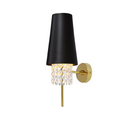 Zidna svjetiljka NESTO 2, 5970, AC220-240V, 50/60Hz, 1*E27, max.40W, crno/zlatno