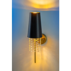 Zidna svjetiljka NESTO 2, 5970, AC220-240V, 50/60Hz, 1*E27, max.40W, crno/zlatno
