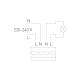 Mikrovalni senzor pokreta CM-12-P, max.1200W, AC220-240V, kontaktni kut 360*, domet 15m