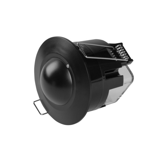 Mikrovalni senzor pokreta CM-5, maksimalno 1200W, AC220-240V, kut od 360°, domet 8m, IP20, crna
