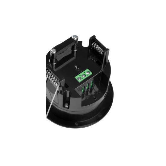Mikrovalni senzor pokreta CM-5, maksimalno 1200W, AC220-240V, kut od 360°, domet 8m, IP20, crna