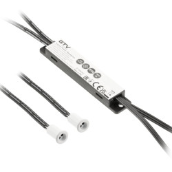 BREZKONTAKTNO STIKALO , 1-mode MIKRO, max. 36 W, DC12V, 2 SENZORJE, BELA