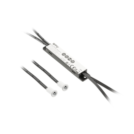 Beskontaktni prekidač MIKRO IR 12V/36W, 2 senzora, kabeli 2m i 1,2m, bijeli