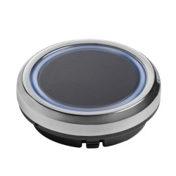 RING Prekidač na dodir s mogućnošću prigušivanja, 12V/3A/36W, 24V/3A/72W, s 2x2m kabelima s mini pojačalom, crna
