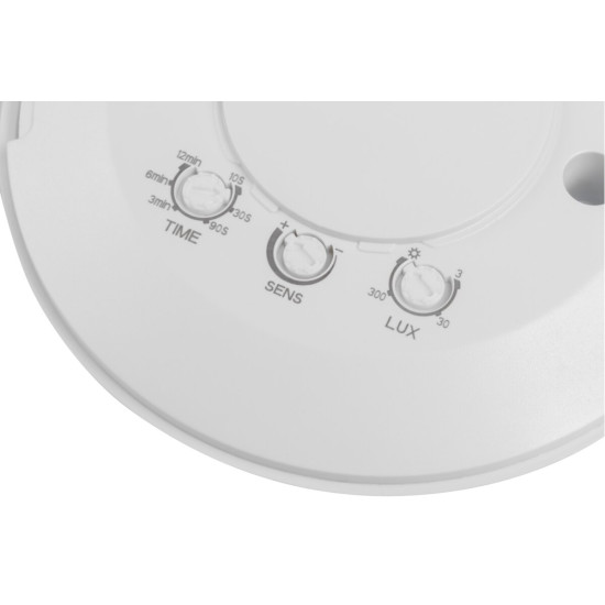 CO-5 HF SENZOR PRISOTNOSTI, MIKROVALOVNO, max.2000W, AC220-240V, 360° KOT, 6m DOSEG, IP20, BEL