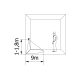 Senzor pokreta CR-14, max.500W, AC220-240V,50/60Hz, 160°, max. 9m, IP20