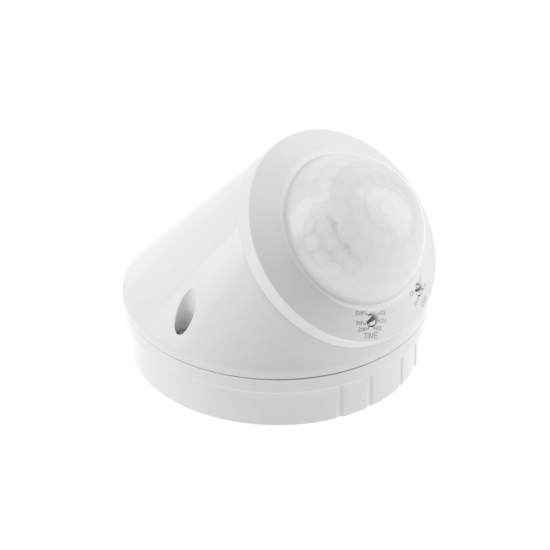 SENZOR GIBANJA CR-17, max. 800 W, KOT ZAZNAVANJA 360°, RAZDALJA 10 m, IP65, BELA