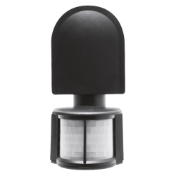 SENZOR GIBANJA CR-2, max. 1200 W, KOT ZAZNAVANJA 180°, RAZDALJA 8 m ± 1.8-2.5 m, IP44, ČRNA